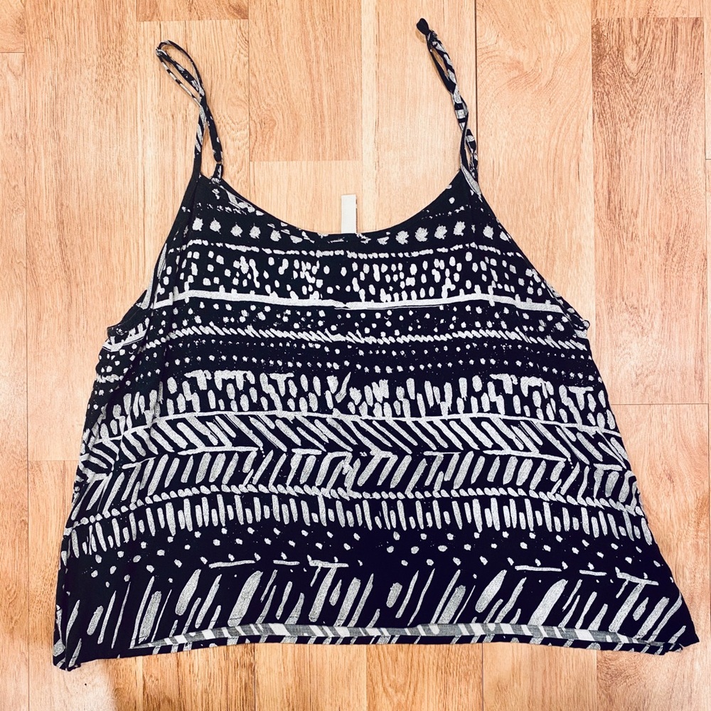 Black and white tank top